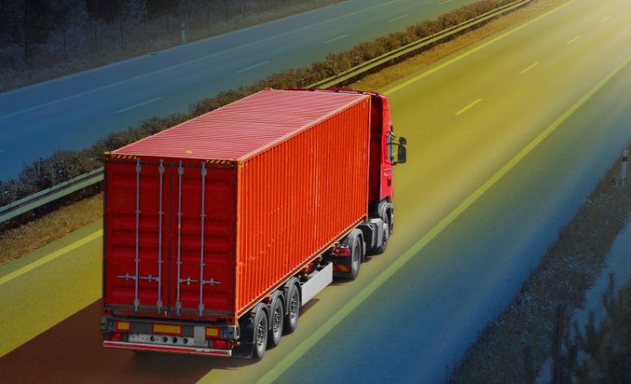 caminhão na estrada